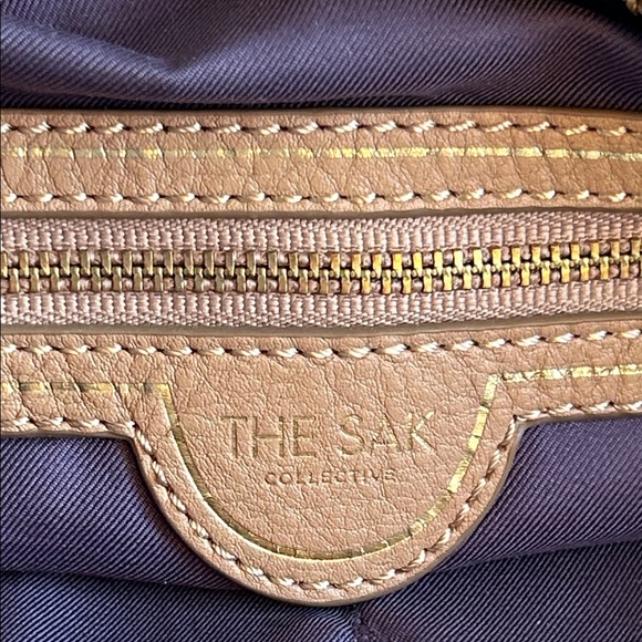 The Sak Collective Leather Camel Tan Hobo Crossbody Bag - Picture 9 of 13